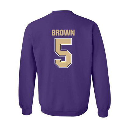 Washington - NCAA Women's Basketball : Teagan Brown - Classic Shersey Crewneck Sweatshirt-1
