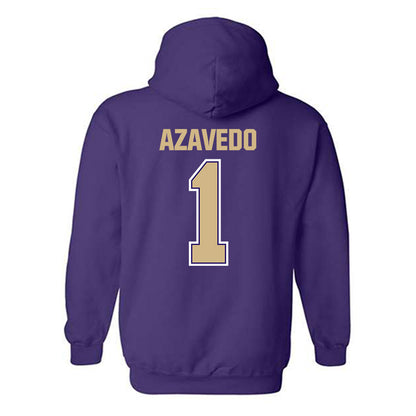 Washington - NCAA Women's Volleyball : Addy Azavedo - Classic Shersey Hooded Sweatshirt-1
