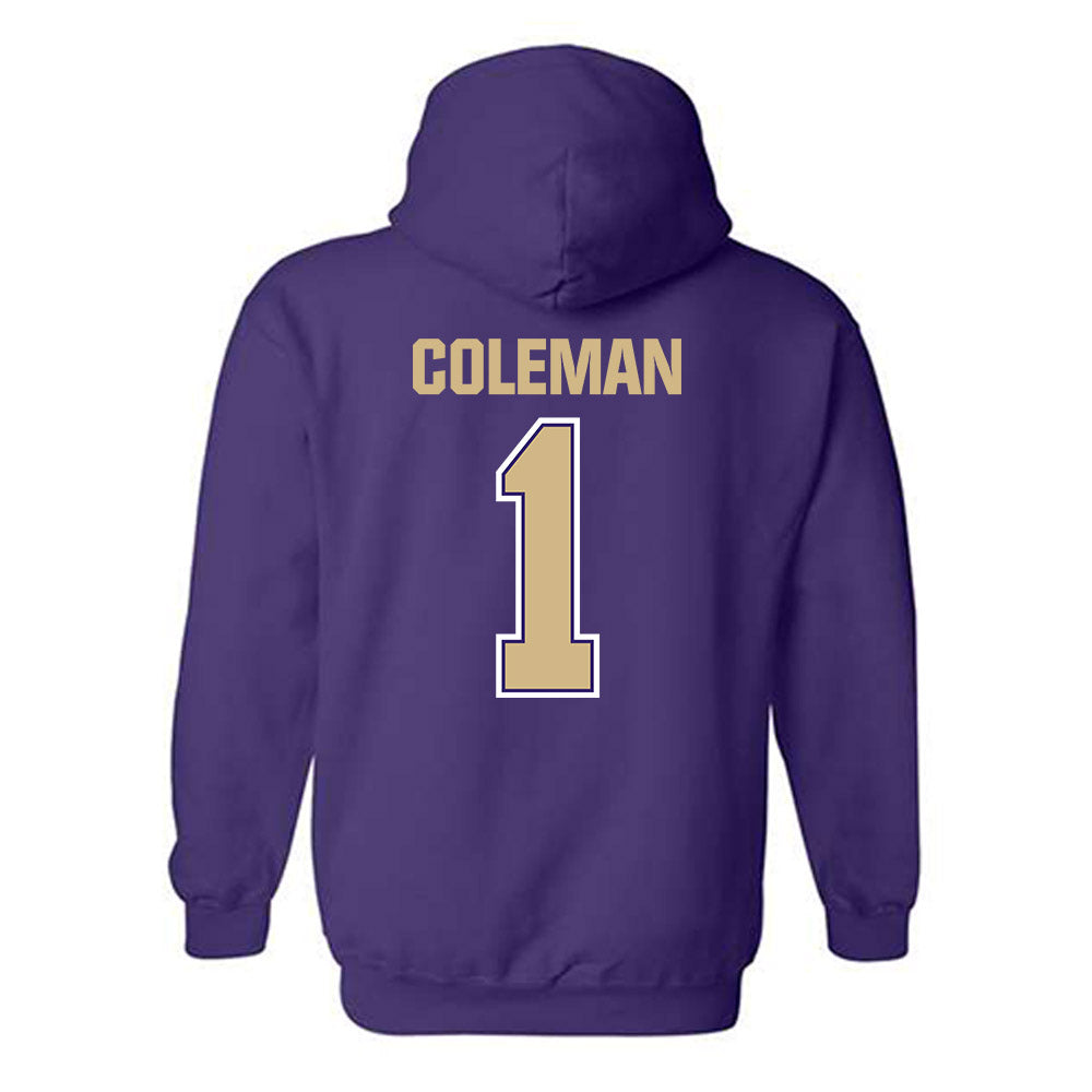 Washington - NCAA Football : Jonah Coleman - Classic Shersey Hooded Sweatshirt-1