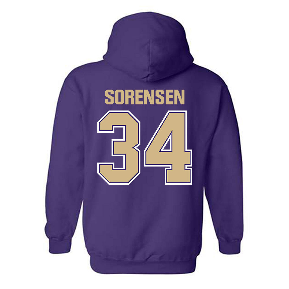 Washington - NCAA Baseball : Noah Sorensen - Classic Shersey Hooded Sweatshirt-1