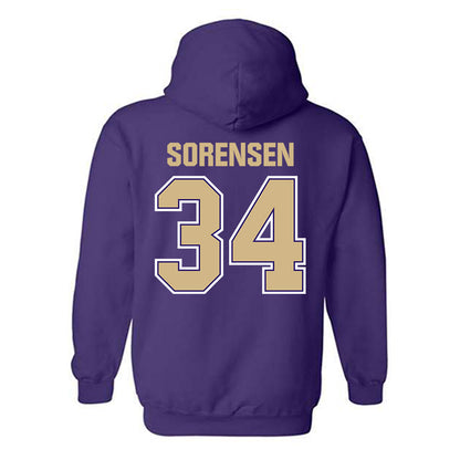 Washington - NCAA Baseball : Noah Sorensen - Classic Shersey Hooded Sweatshirt-1