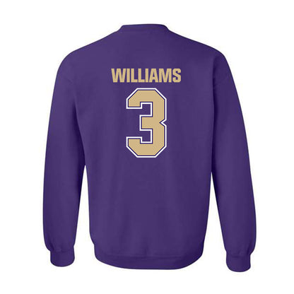 Washington - NCAA Football : Rashid Williams - Classic Shersey Crewneck Sweatshirt-1