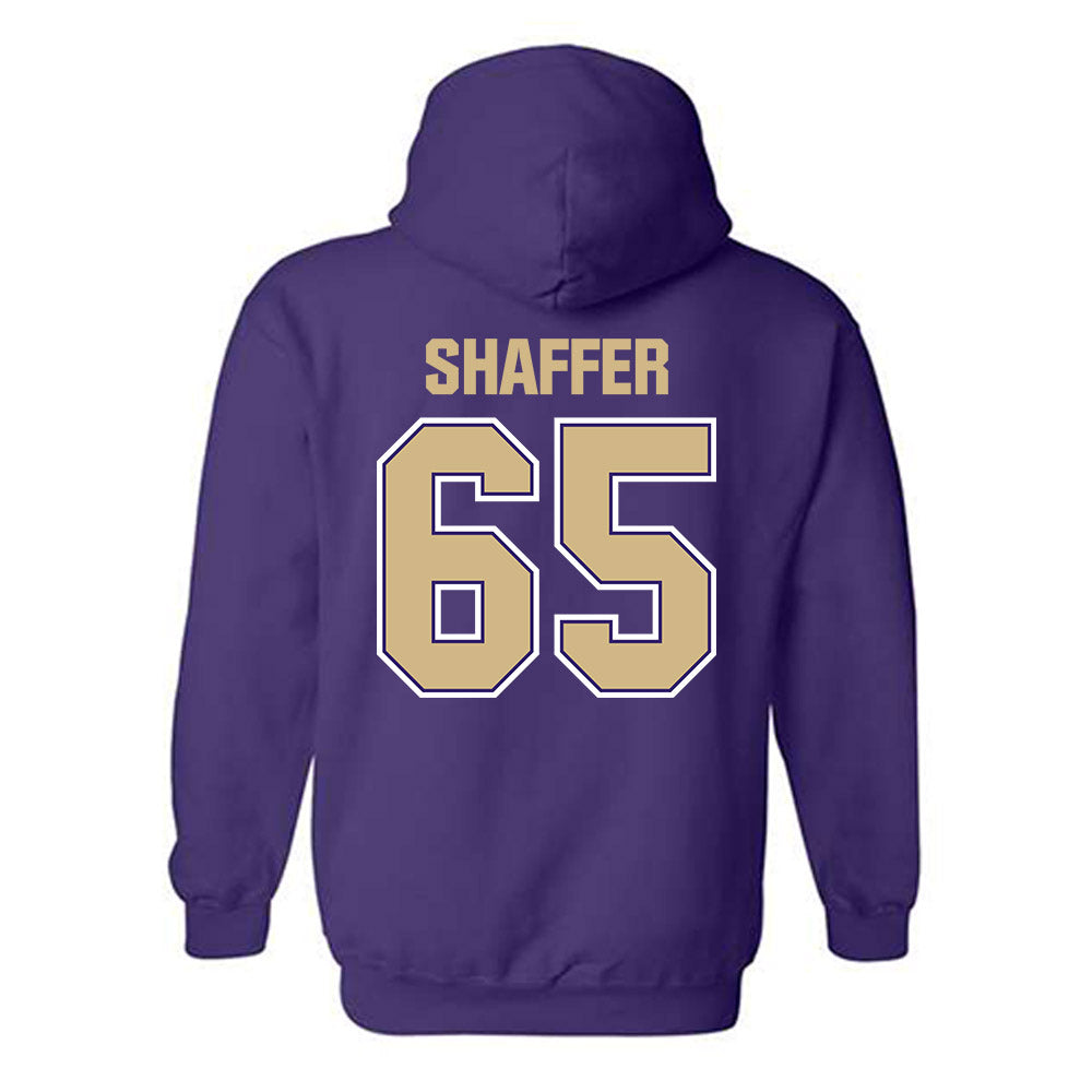 Washington - NCAA Football : Jack Shaffer - Classic Shersey Hooded Sweatshirt-1