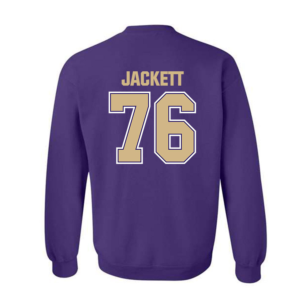 Washington - NCAA Football : Elishah Jackett - Classic Shersey Crewneck Sweatshirt-1