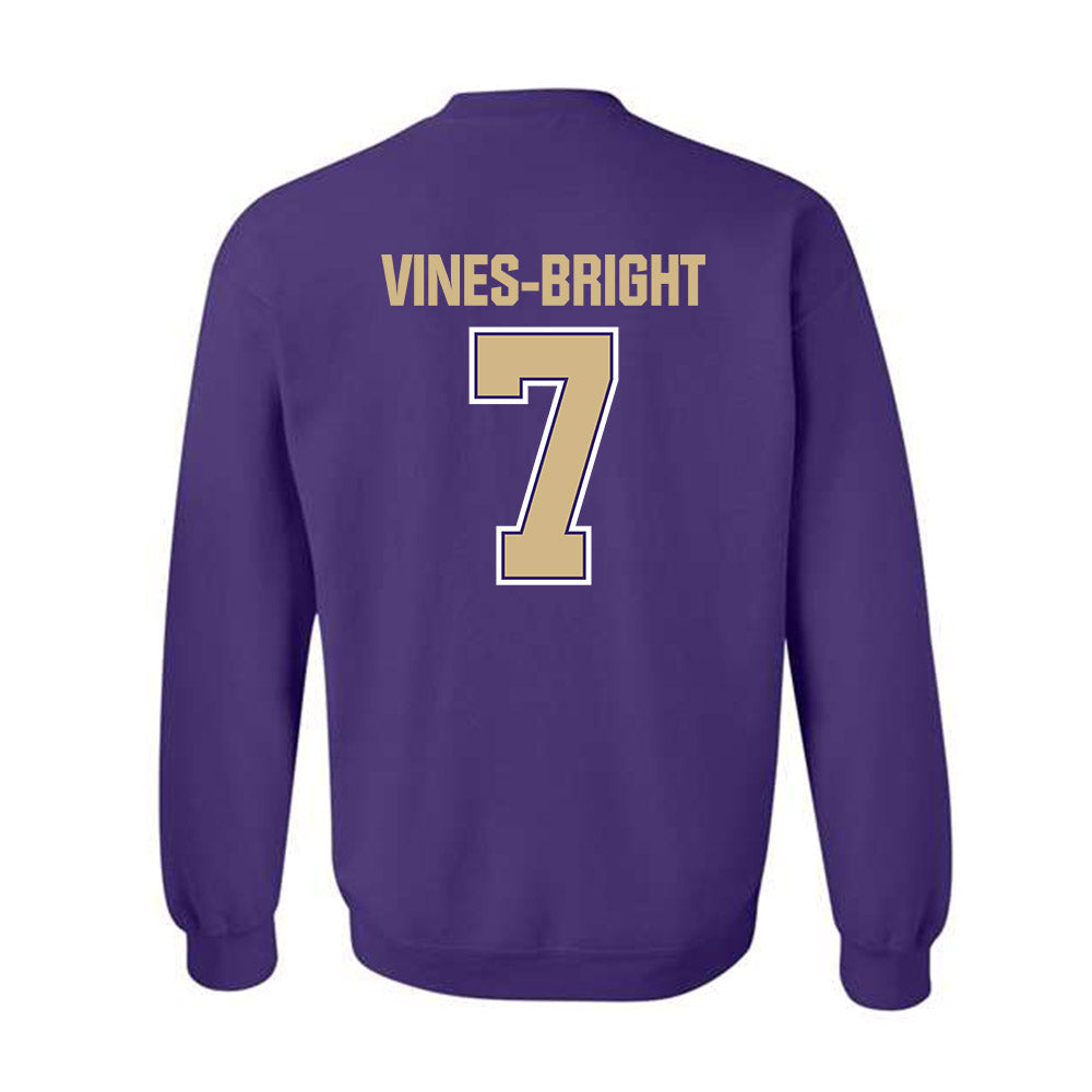 Washington - NCAA Football : Raiden Vines-Bright - Classic Shersey Crewneck Sweatshirt-1