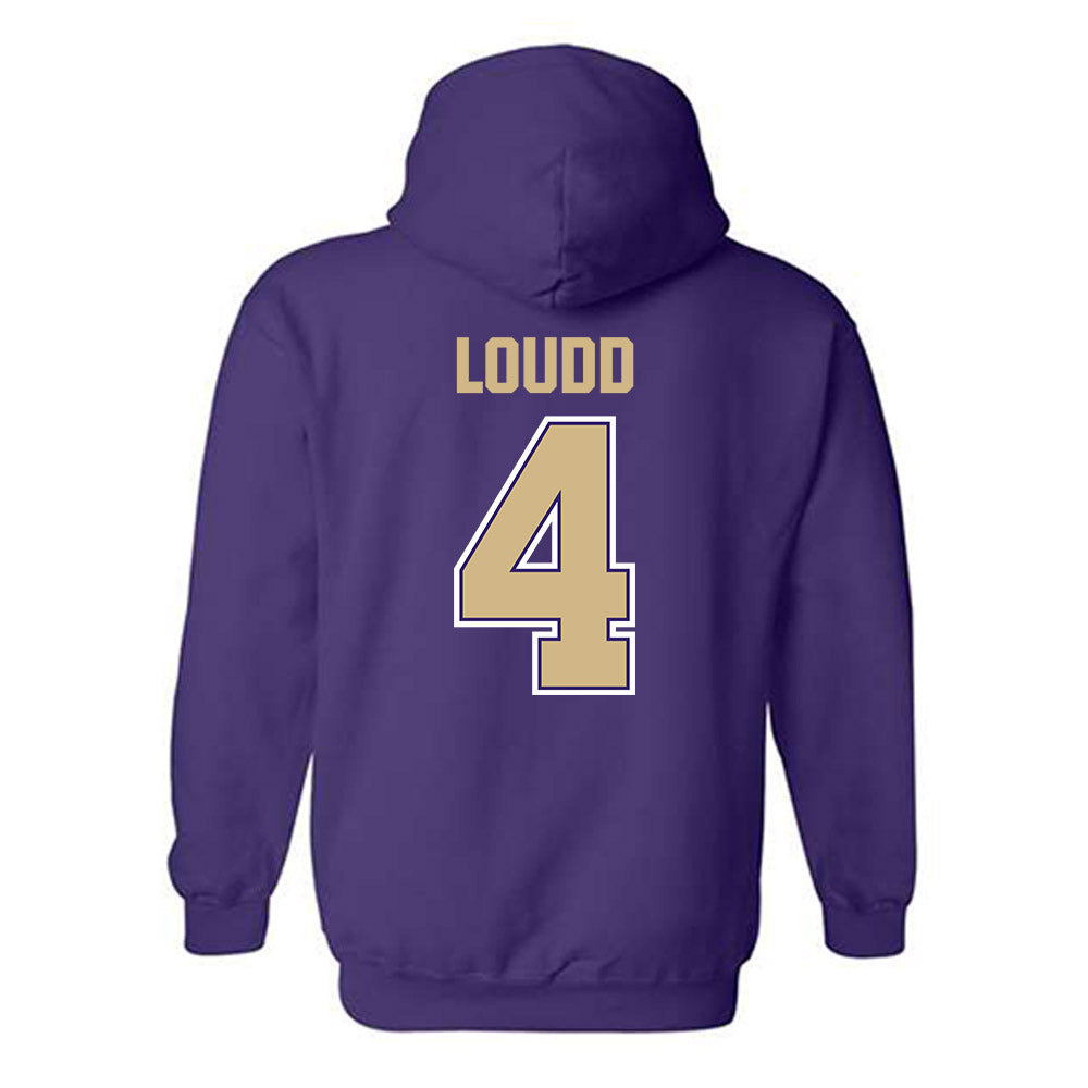 Washington - NCAA Women's Soccer : Maya Loudd - Classic Shersey Hooded Sweatshirt-1