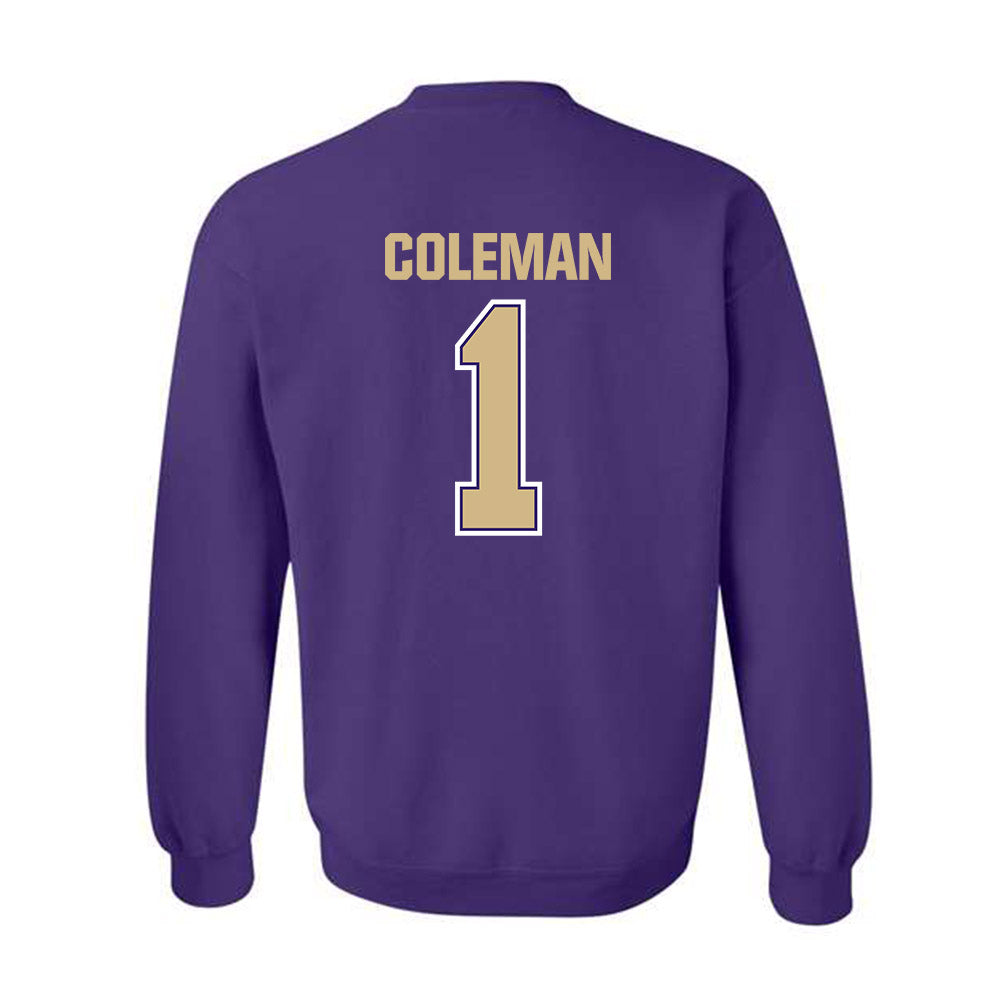Washington - NCAA Football : Jonah Coleman - Classic Shersey Crewneck Sweatshirt-1