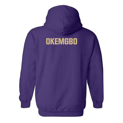 Washington - NCAA Women's Track & Field : Chiche Okemgbo - Classic Shersey Hooded Sweatshirt-1