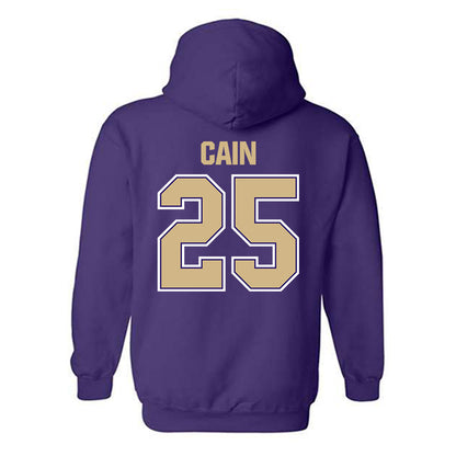 Washington - NCAA Women's Basketball : Nina Cain - Classic Shersey Hooded Sweatshirt-1