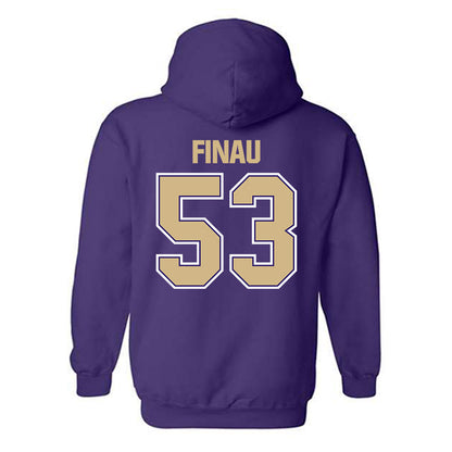 Washington - NCAA Football : Paki Finau - Classic Shersey Hooded Sweatshirt-1