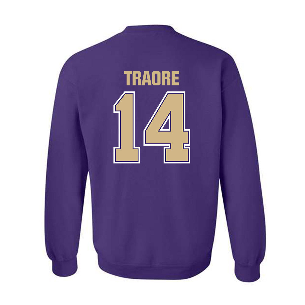 Washington - NCAA Men's Basketball : Mady Traore - Classic Shersey Crewneck Sweatshirt-1