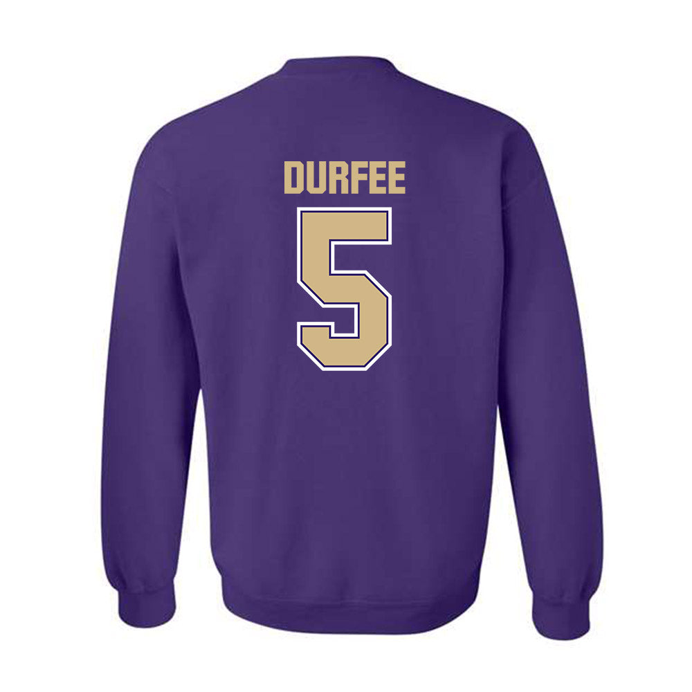Washington - NCAA Football : Zach Durfee - Classic Shersey Crewneck Sweatshirt-1