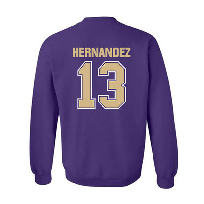 Washington - NCAA Men's Soccer : Kevin Hernandez - Classic Shersey Crewneck Sweatshirt-1