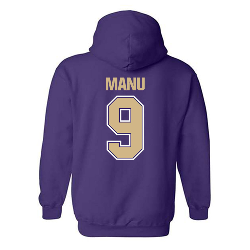 Washington - NCAA Football : Jacob Manu - Classic Shersey Hooded Sweatshirt-1