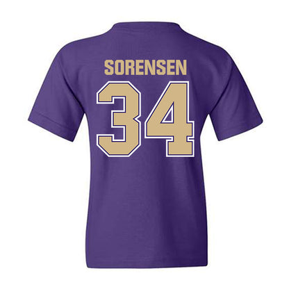 Washington - NCAA Baseball : Noah Sorensen - Classic Shersey Youth T-Shirt-1