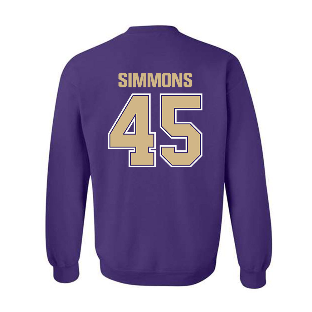 Washington - NCAA Football : Austin Simmons - Classic Shersey Crewneck Sweatshirt-1