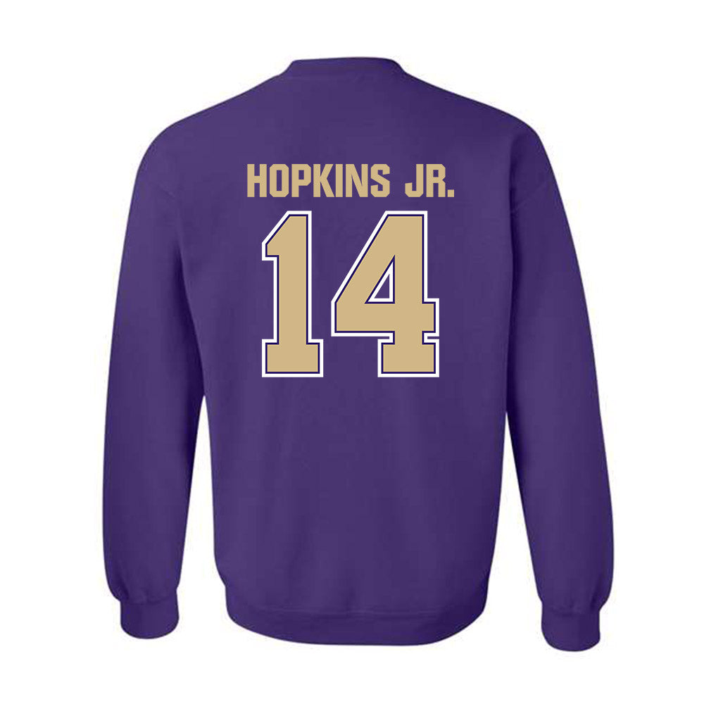 Washington - NCAA Football : Milton Hopkins Jr. - Classic Shersey Crewneck Sweatshirt-1