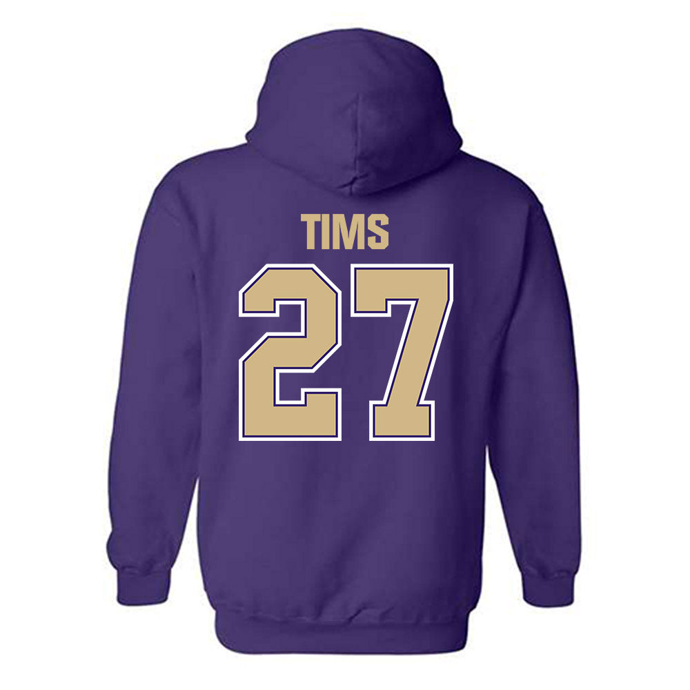 Washington - NCAA Baseball : Justin Tims - Classic Shersey Hooded Sweatshirt-1