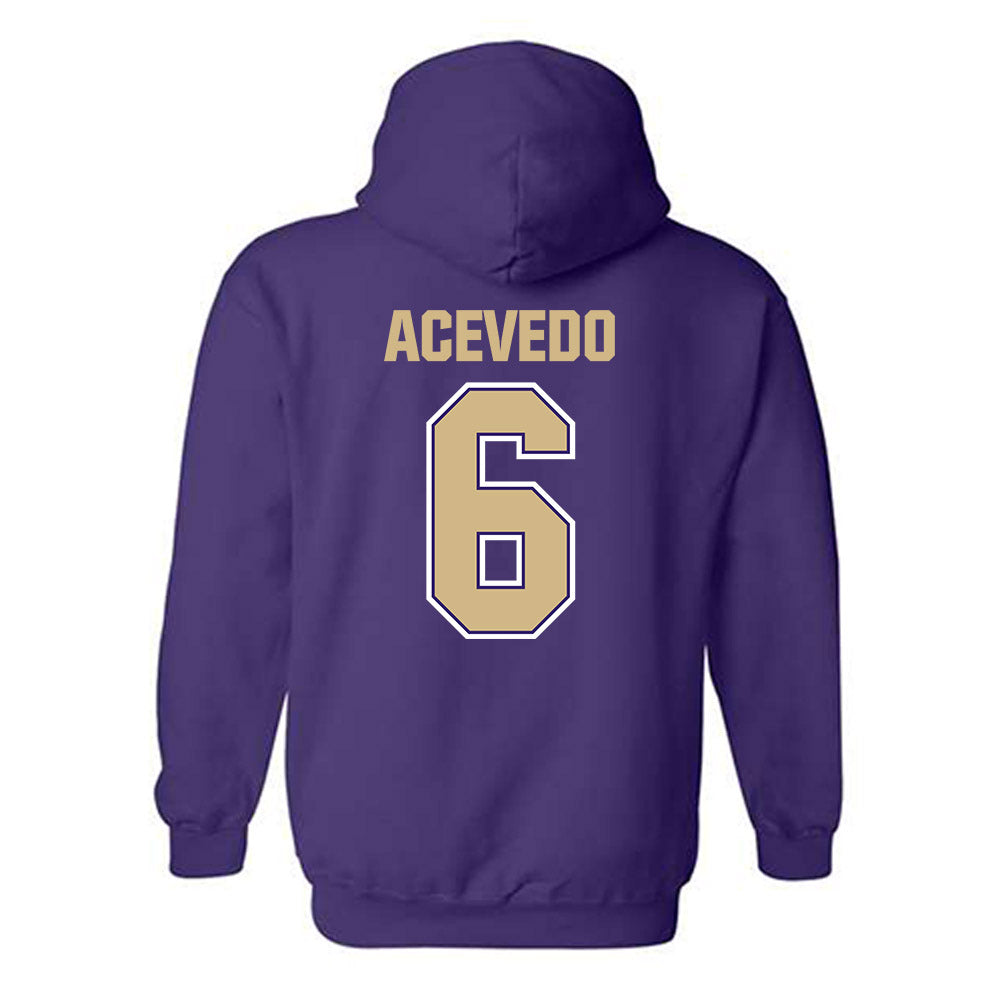 Washington - NCAA Softball : Melody Acevedo - Classic Shersey Hooded Sweatshirt-1