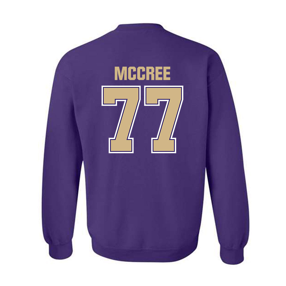 Washington - NCAA Football : Maximus McCree - Classic Shersey Crewneck Sweatshirt-1
