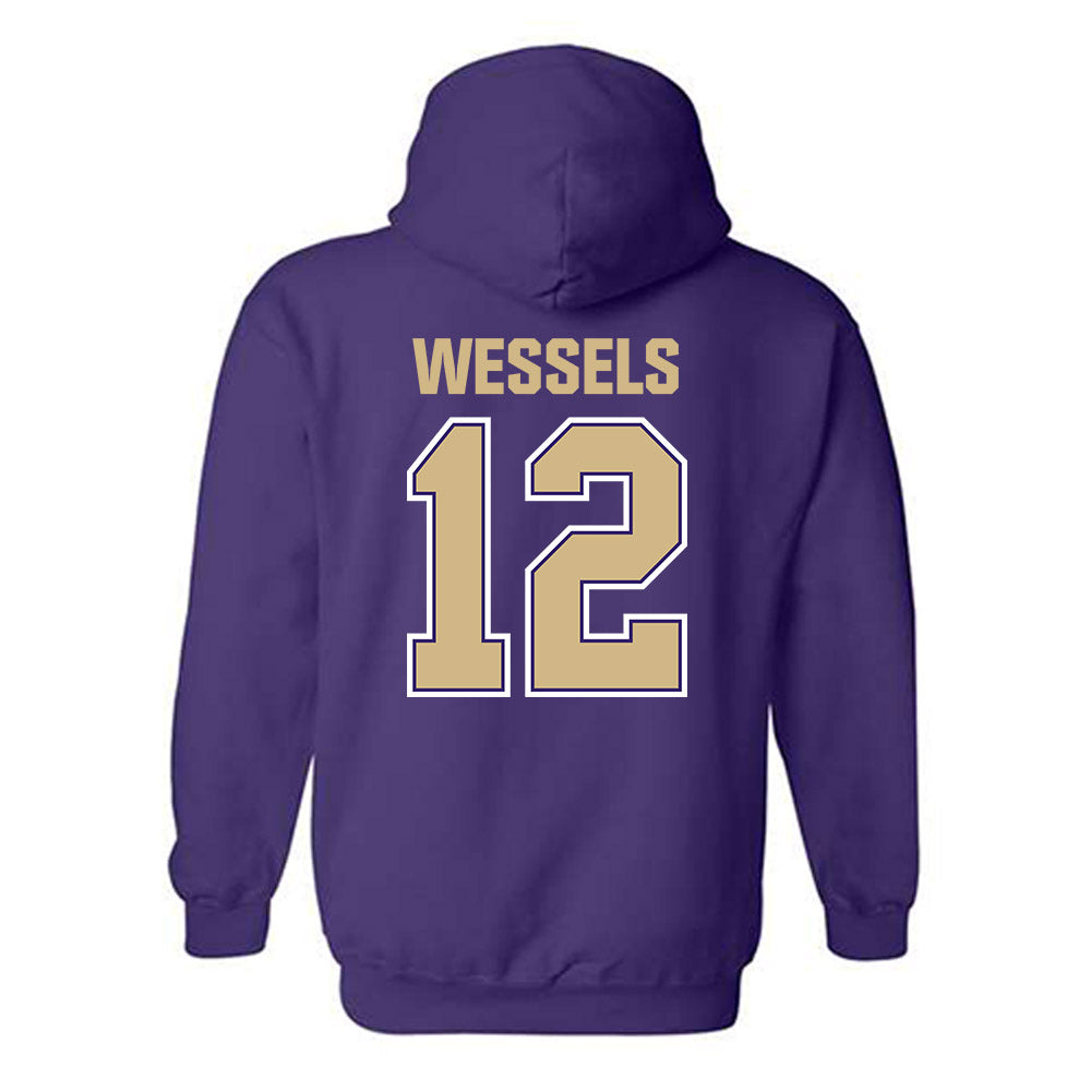 Washington - NCAA Women's Volleyball : Katy Wessels - Classic Shersey Hooded Sweatshirt-1