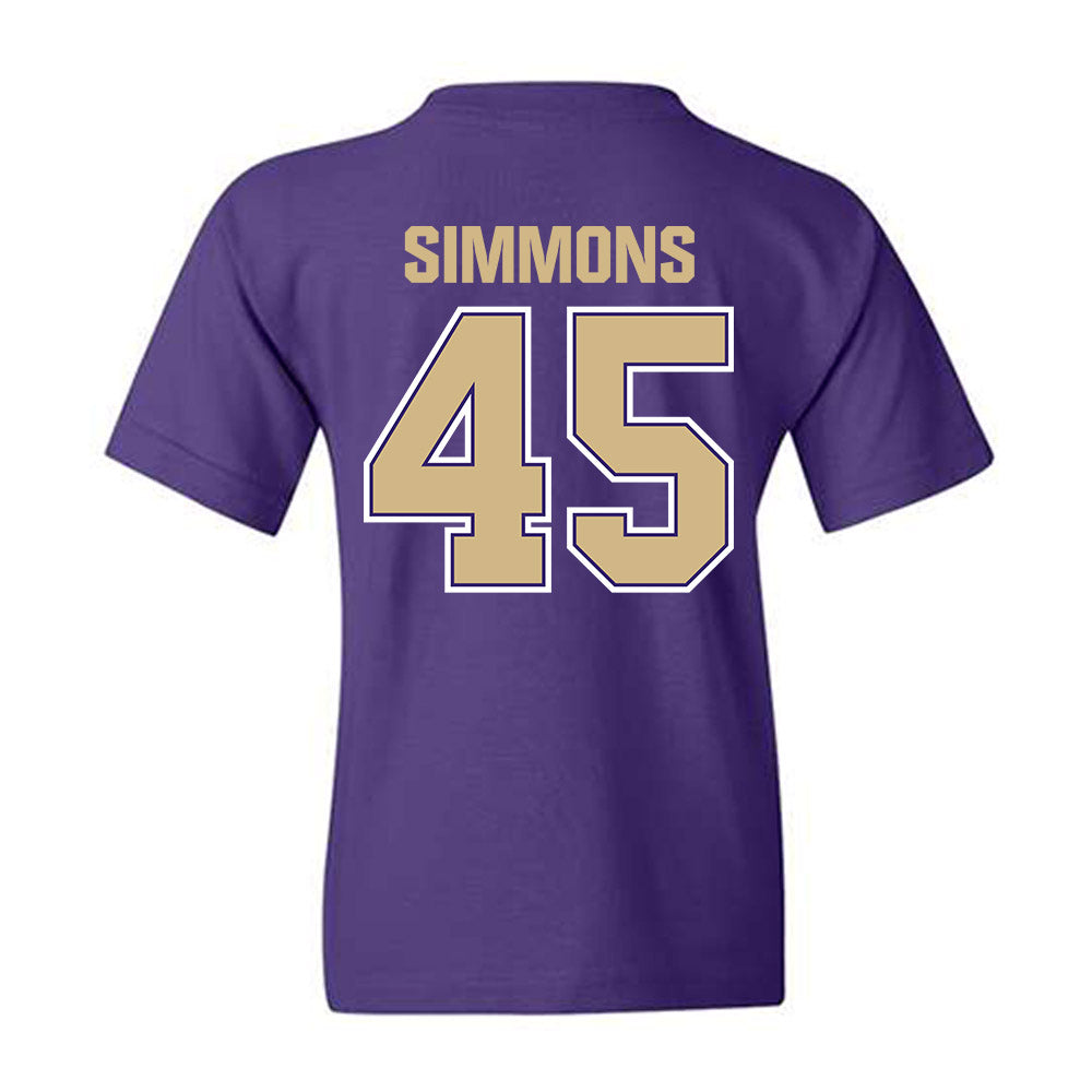 Washington - NCAA Football : Austin Simmons - Classic Shersey Youth T-Shirt-1