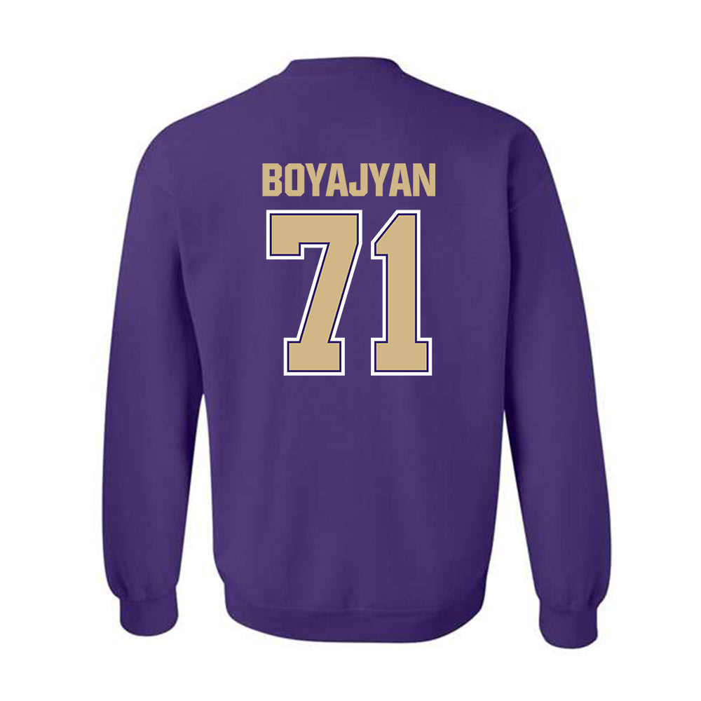 Washington - NCAA Football : Davit Boyajyan - Classic Shersey Crewneck Sweatshirt-1