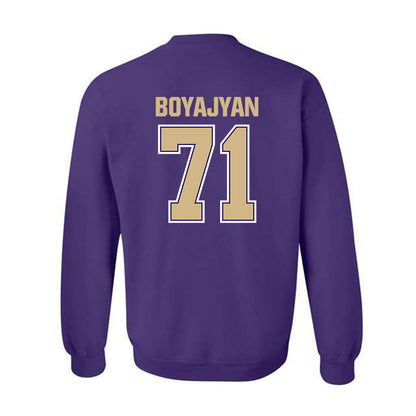 Washington - NCAA Football : Davit Boyajyan - Classic Shersey Crewneck Sweatshirt-1