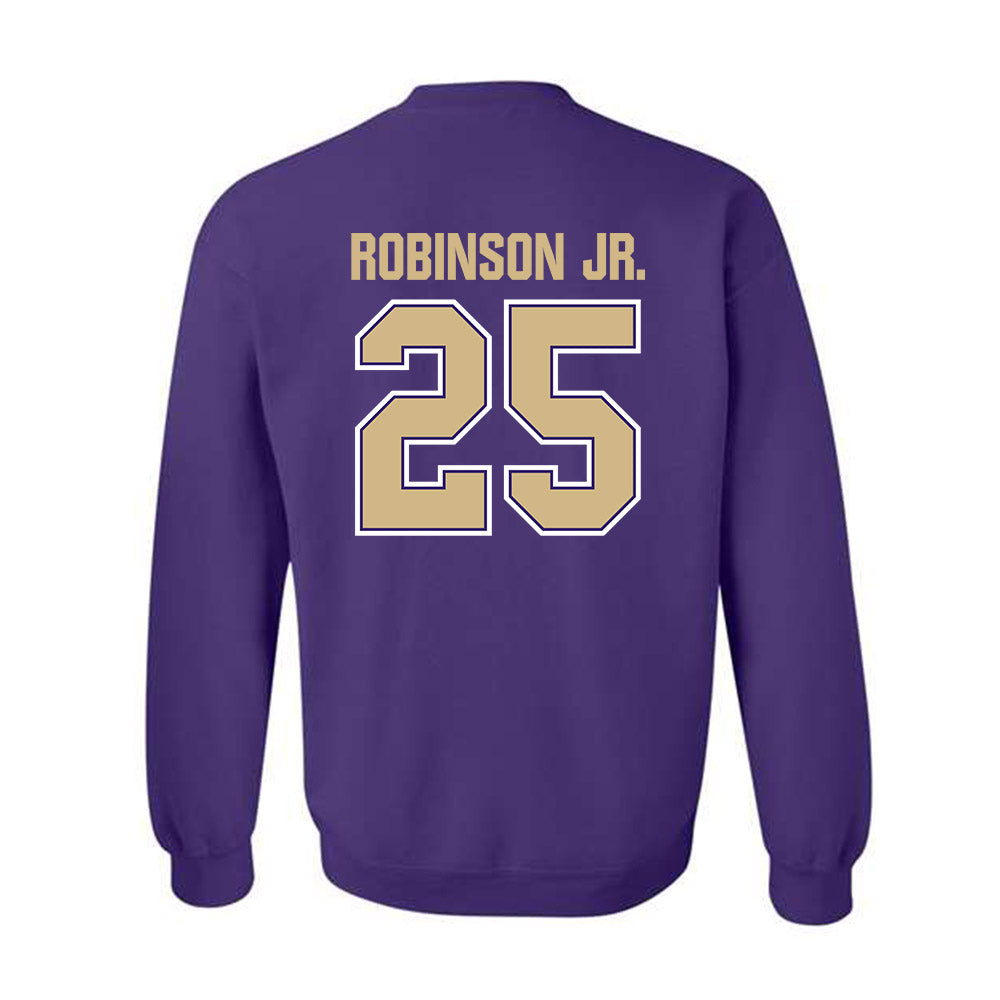 Washington - NCAA Football : Donovan Robinson Jr. - Classic Shersey Crewneck Sweatshirt-1