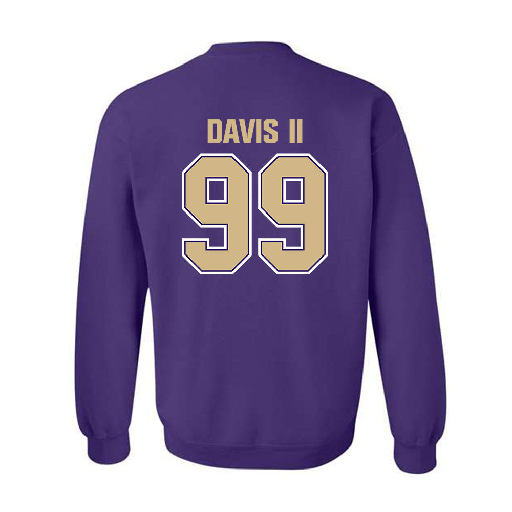 Washington - NCAA Football : Russell Davis II - Classic Shersey Crewneck Sweatshirt-1