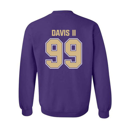 Washington - NCAA Football : Russell Davis II - Classic Shersey Crewneck Sweatshirt-1