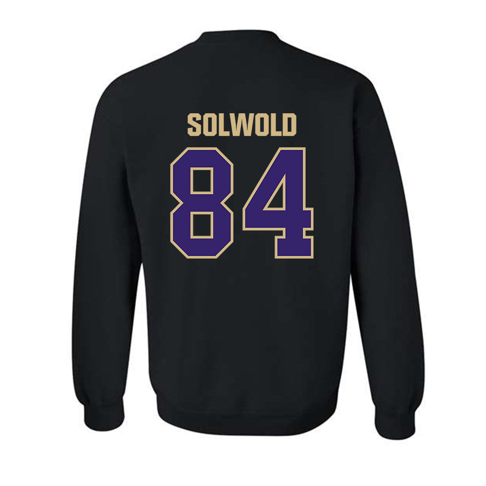 Washington - NCAA Football : Hunter Solwold - Classic Shersey Crewneck Sweatshirt-1