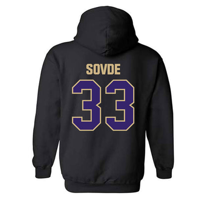 Washington - NCAA Men's Soccer : Chad Sovde - Classic Shersey Hooded Sweatshirt-1
