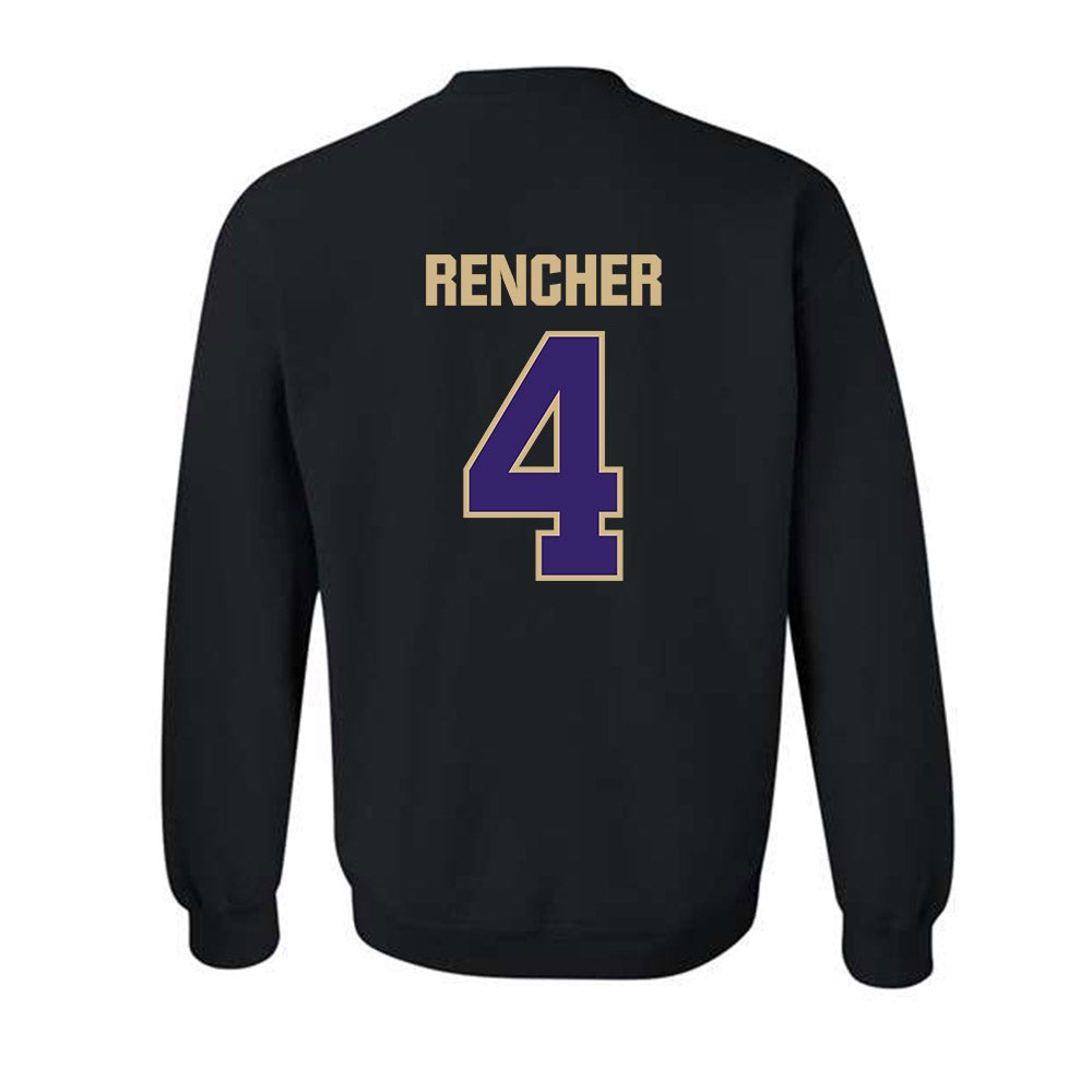 Washington - NCAA Men's Basketball : Jasir Rencher - Classic Shersey Crewneck Sweatshirt-1