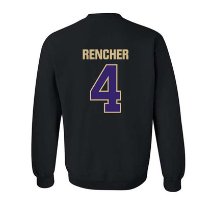 Washington - NCAA Men's Basketball : Jasir Rencher - Classic Shersey Crewneck Sweatshirt-1