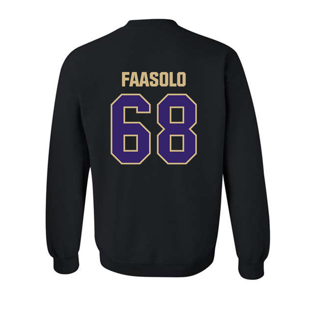 Washington - NCAA Football : Soane Faasolo - Classic Shersey Crewneck Sweatshirt-1