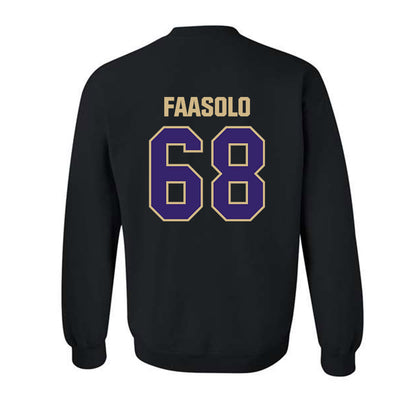 Washington - NCAA Football : Soane Faasolo - Classic Shersey Crewneck Sweatshirt-1