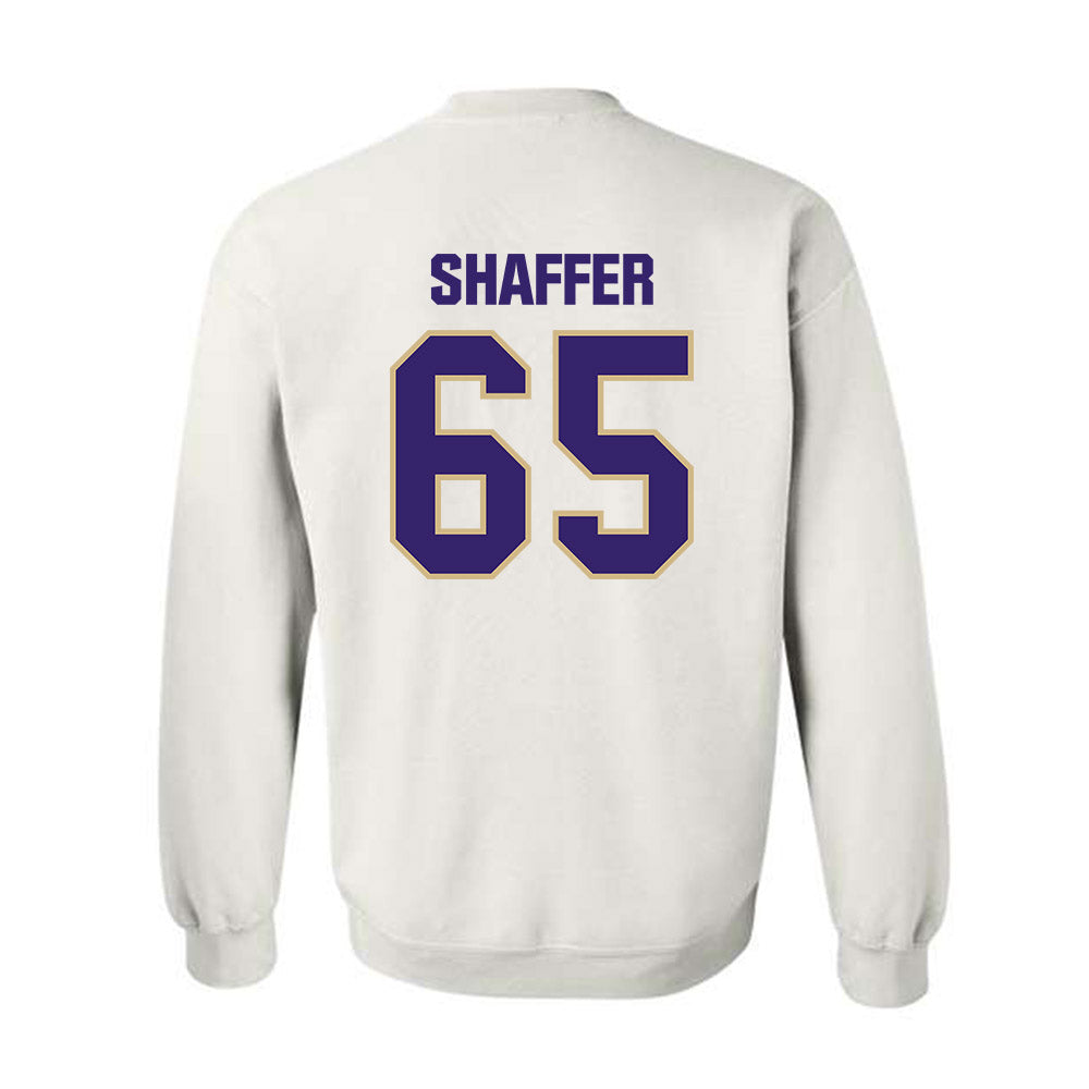 Washington - NCAA Football : Jack Shaffer - Classic Shersey Crewneck Sweatshirt-1