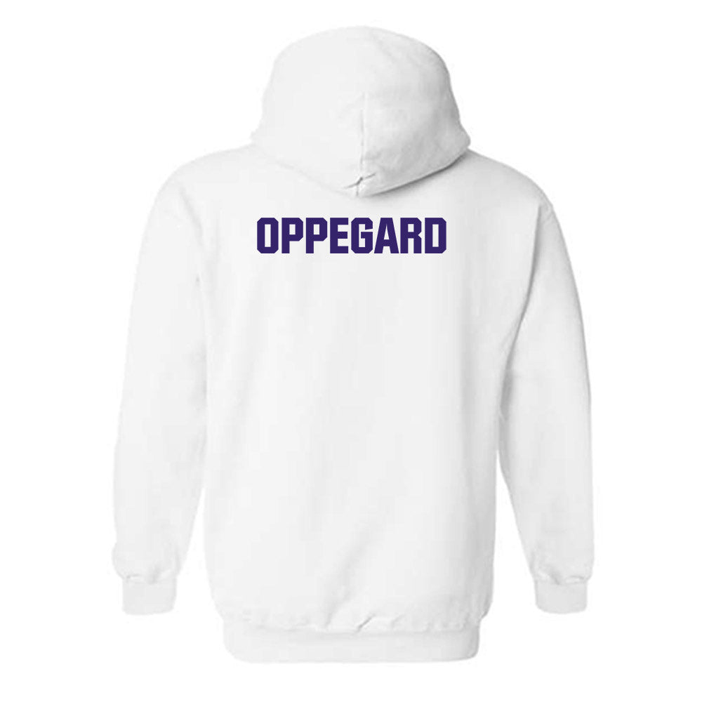 Washington - NCAA Women's Gymnastics : Olivia Oppegard - Classic Shersey Hooded Sweatshirt-1