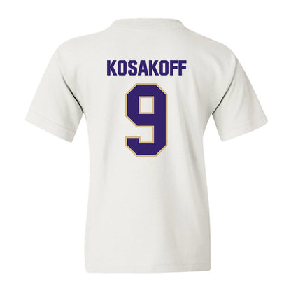 Washington - NCAA Men's Soccer : Charlie Kosakoff - Classic Shersey Youth T-Shirt-1