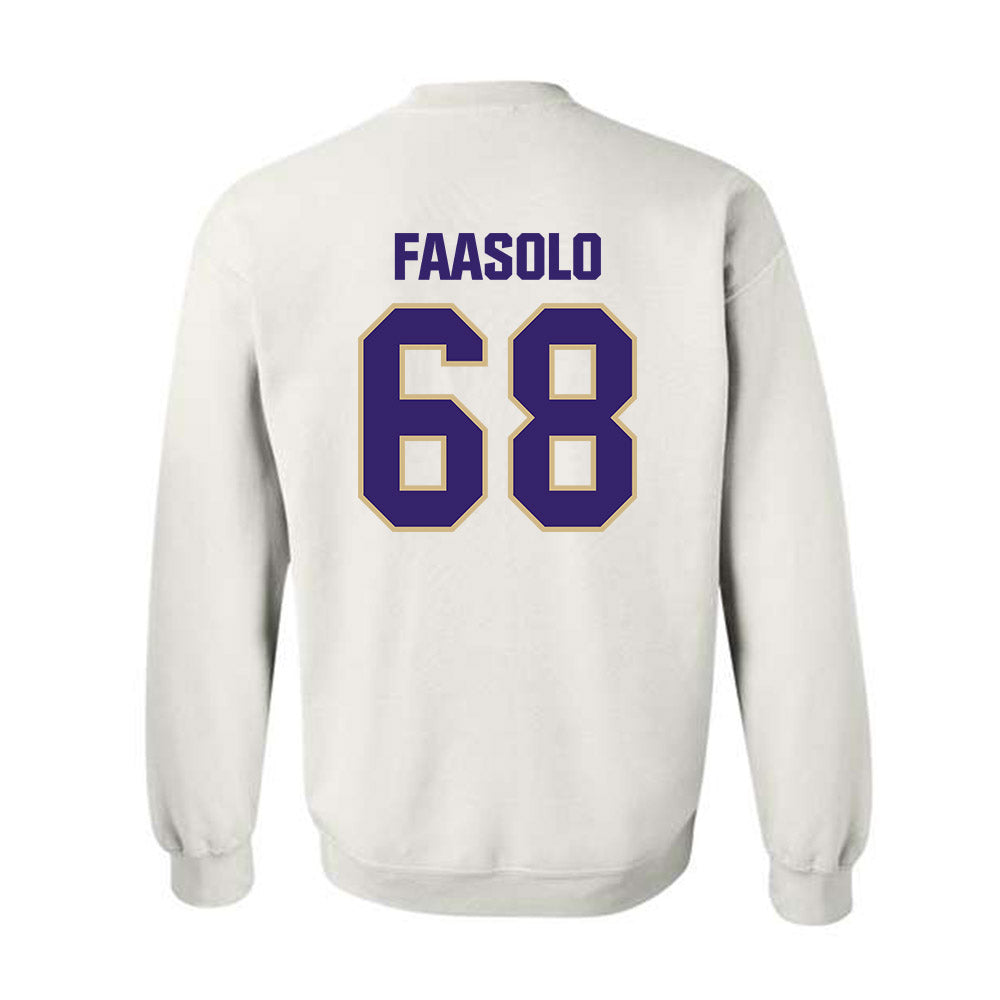 Washington - NCAA Football : Soane Faasolo - Classic Shersey Crewneck Sweatshirt-1