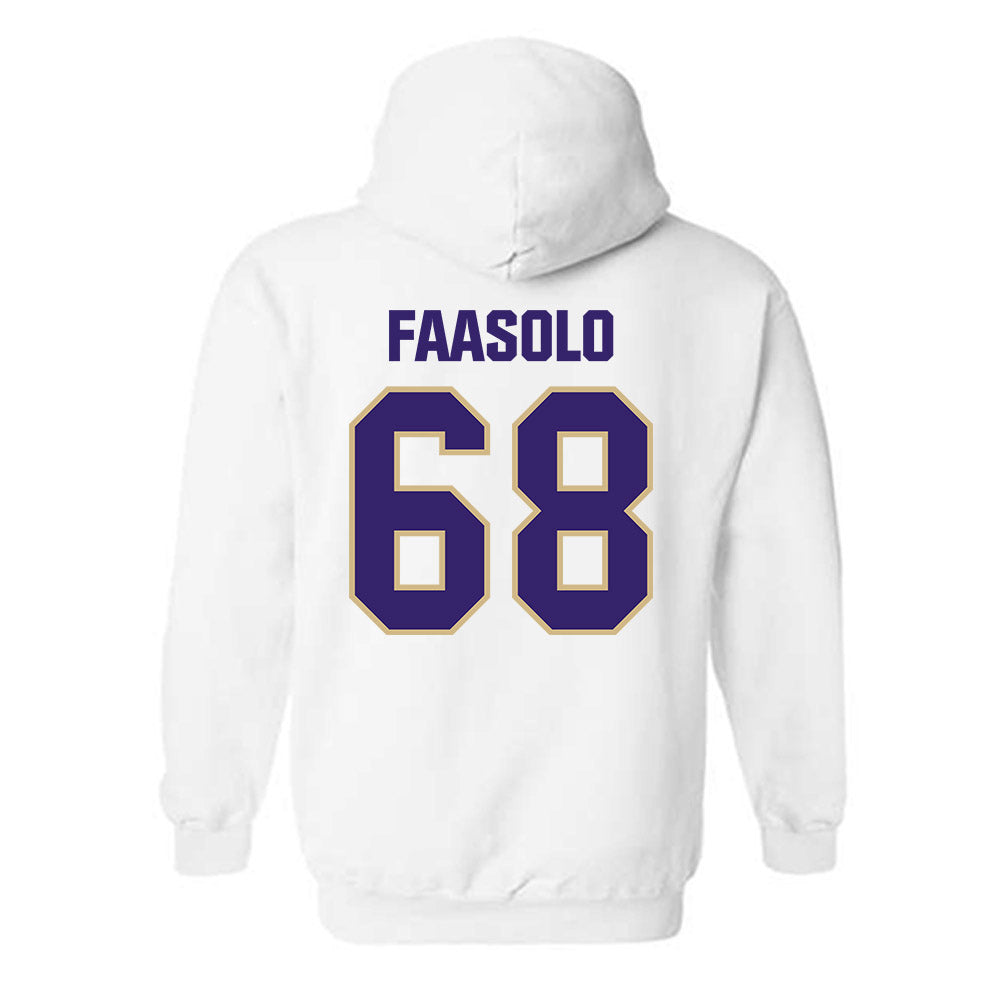 Washington - NCAA Football : Soane Faasolo - Classic Shersey Hooded Sweatshirt-1