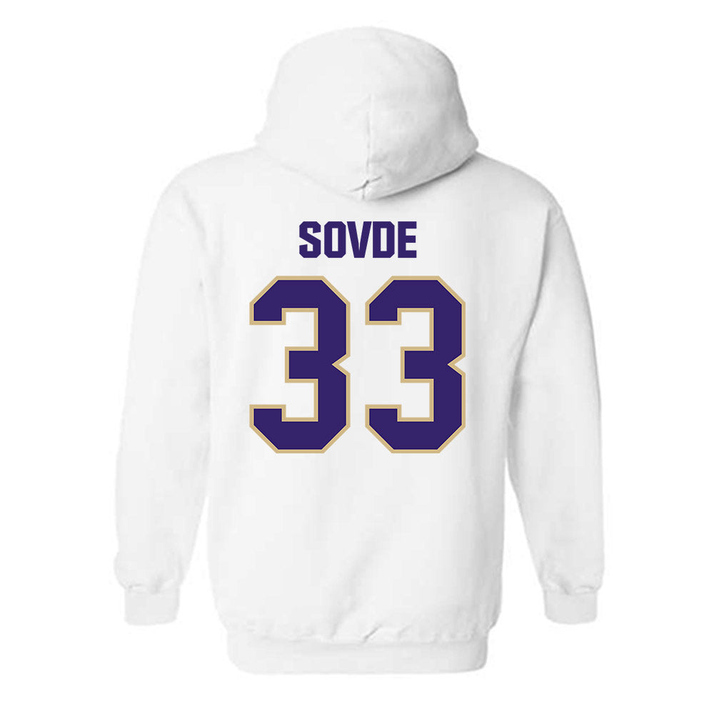 Washington - NCAA Men's Soccer : Chad Sovde - Classic Shersey Hooded Sweatshirt-1