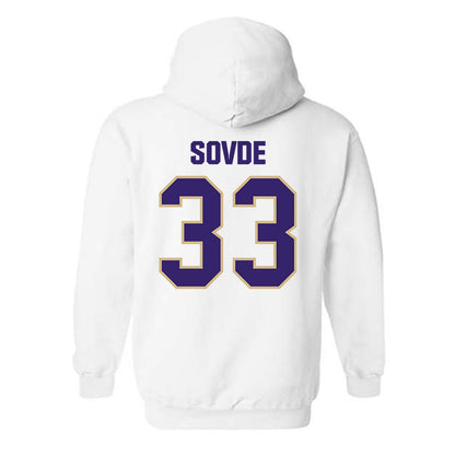 Washington - NCAA Men's Soccer : Chad Sovde - Classic Shersey Hooded Sweatshirt-1