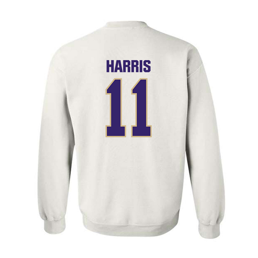 Washington - NCAA Football : Marcus Harris - Classic Shersey Crewneck Sweatshirt-1