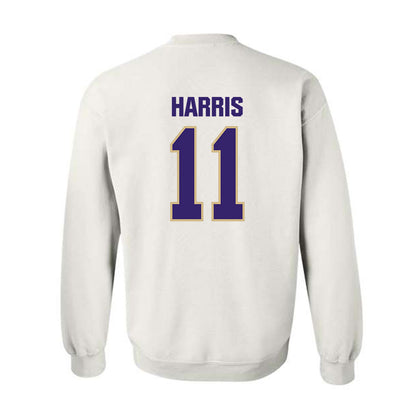 Washington - NCAA Football : Marcus Harris - Classic Shersey Crewneck Sweatshirt-1