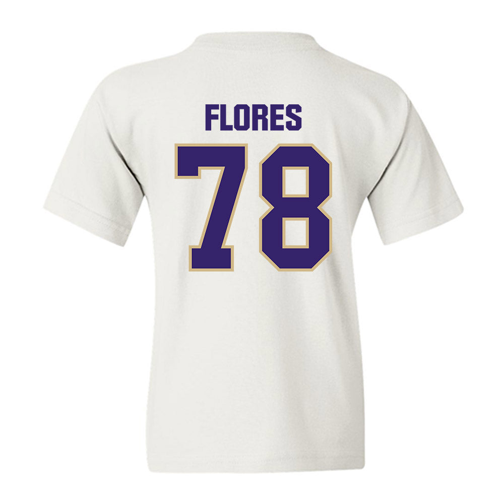 Washington - NCAA Football : Jake Flores - Classic Shersey Youth T-Shirt-1