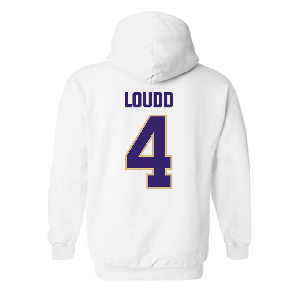 Washington - NCAA Women's Soccer : Maya Loudd - Classic Shersey Hooded Sweatshirt-1