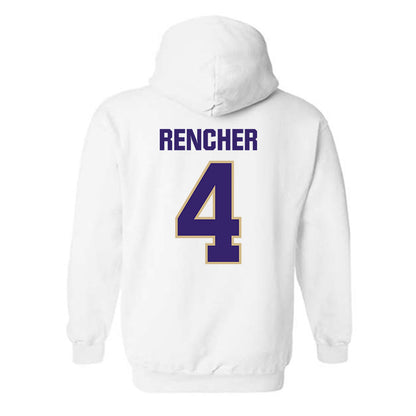 Washington - NCAA Men's Basketball : Jasir Rencher - Classic Shersey Hooded Sweatshirt-1