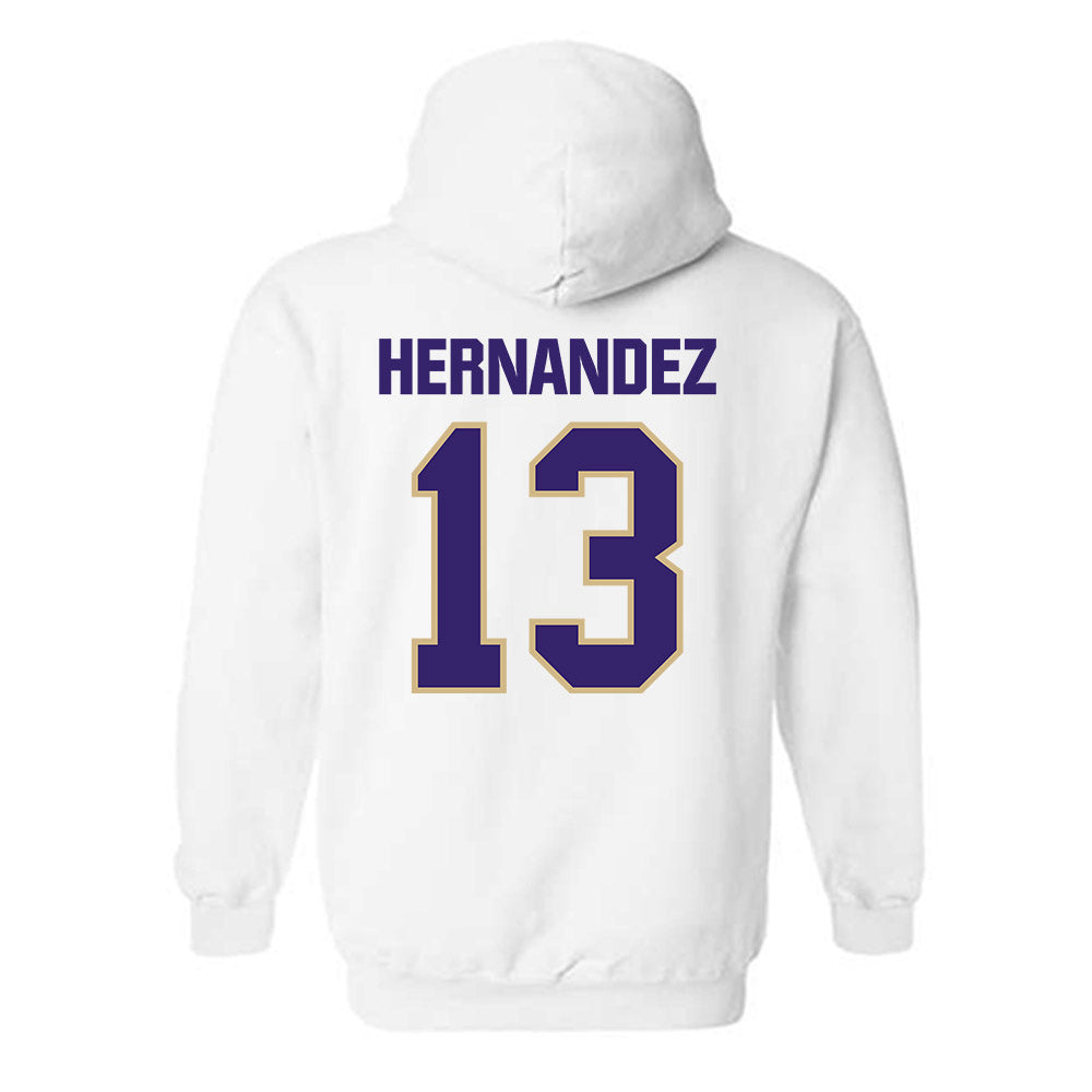 Washington - NCAA Men's Soccer : Kevin Hernandez - Classic Shersey Hooded Sweatshirt-1